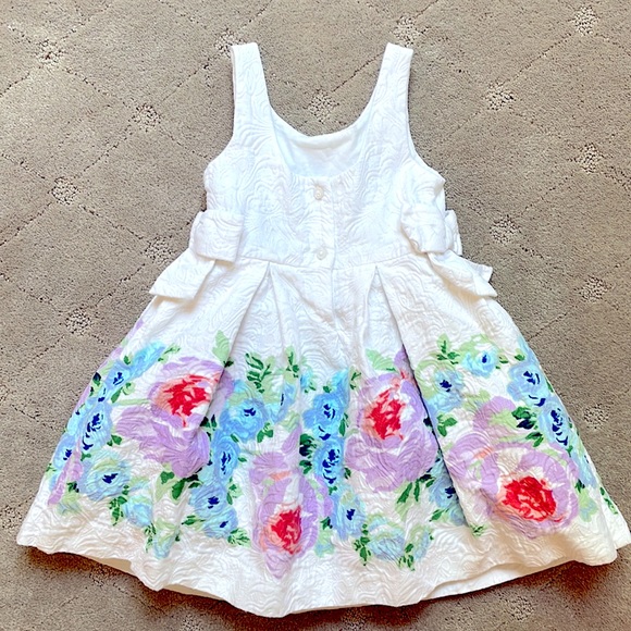 Janie and Jack Floral Brocade Formal Dress - Picture 5 of 7